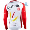Maillot Cyclisme Hiver + Collant à Bretelles 2020 Cofidis Pro Team N001